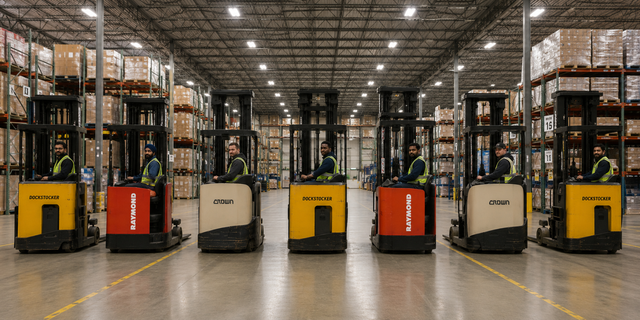 Forklift position (Dockstocker, Raymond and Crown Reach)