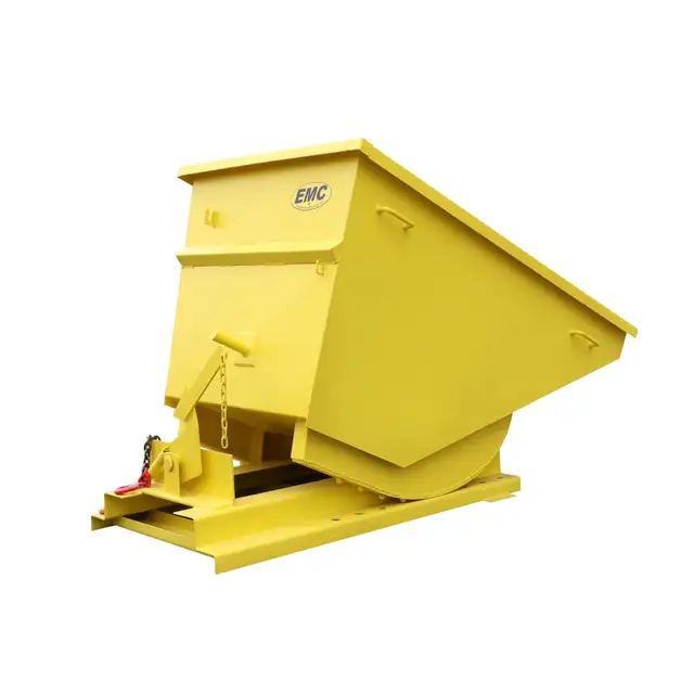 Benne basculante de 1 m³ – Prête pour chariot élévateur - Photo 2