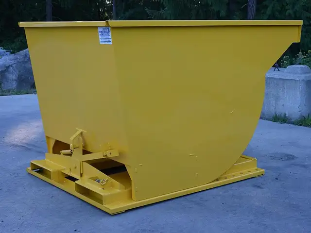 Benne basculante de 1 m³ – Prête pour chariot élévateur - Photo 3