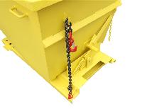 Benne basculante de 1 m³ – Prête pour chariot élévateur - Photo 4