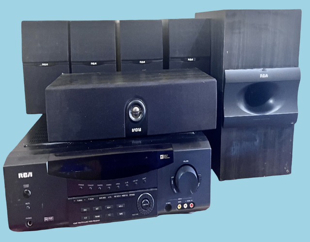 RCA 5.1, 100 WATTS × 5 CHANNELS CHANNEL A/V RECEIVER