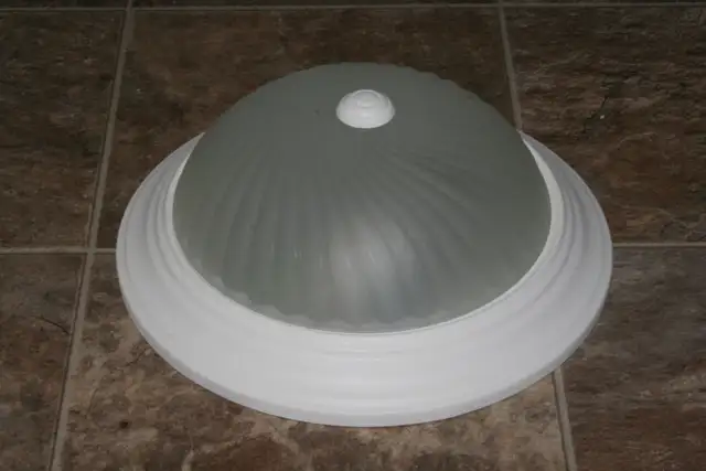 CEILING LIGHTING 13 inch circular $10/frosted light shades $5ea