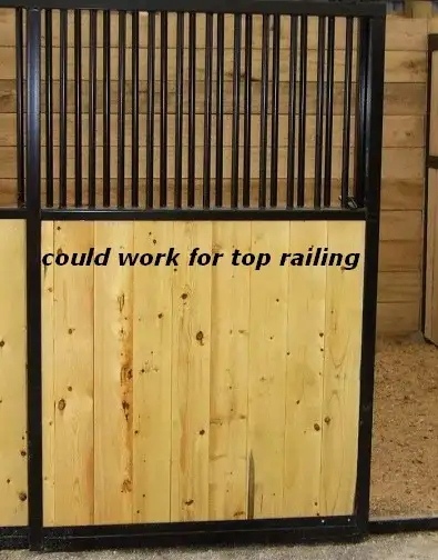 Railing for stall