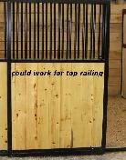 Railing for stall
