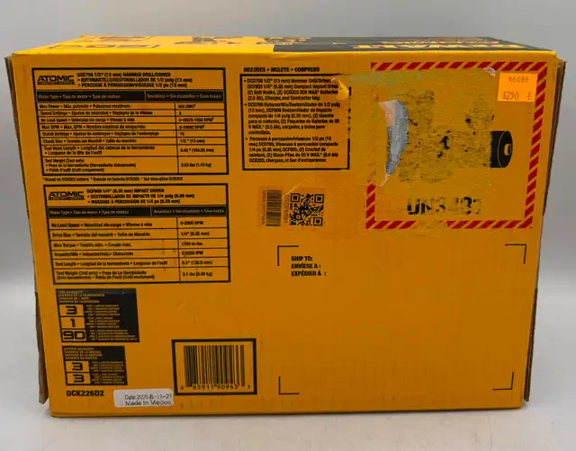 NEW Dewalt Impact & Hammer Drill Kit (Model: DCK226D2 ) - Photo 2