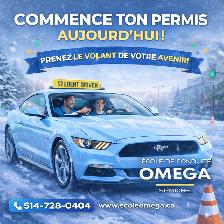 Cours de conduite complet (166$   tax) EN LIGNE