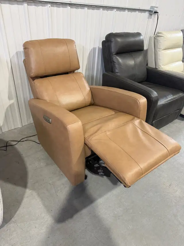 Leather glider power recliner - Photo 2