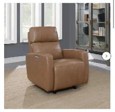 Leather glider power recliner - Photo 4