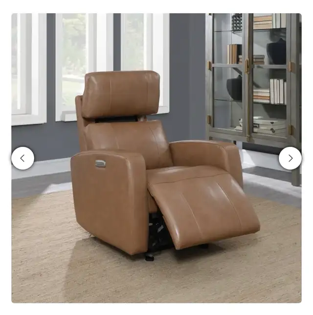 Leather glider power recliner - Photo 5