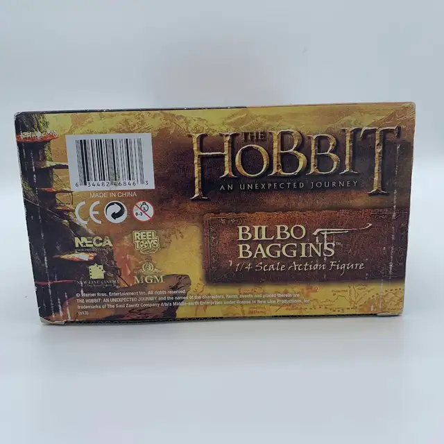 NECA The Hobbit Bilbo Baggins 1/4 Scale Action Figure SEALED - Photo 4