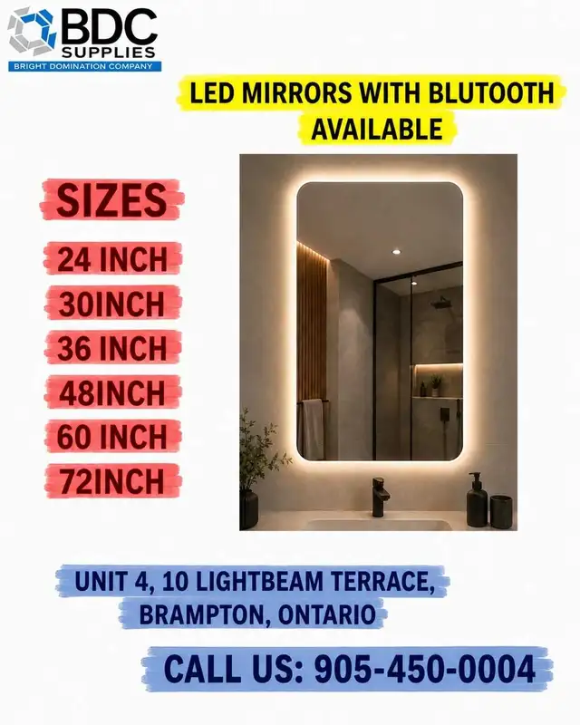 LED MIRROR WITH BLUETOOTH