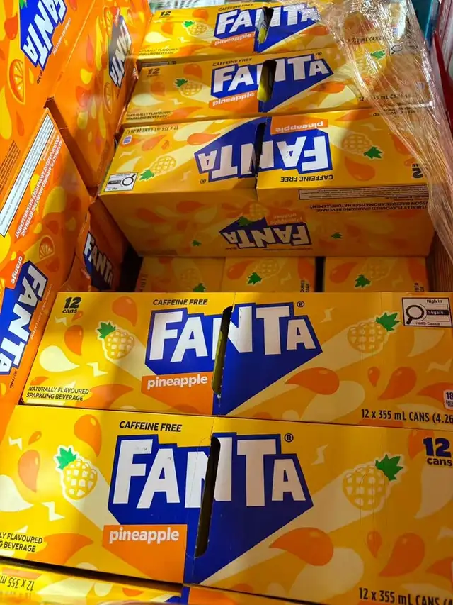 Fanta Pineapple Soda 12 Cans x 355ml
