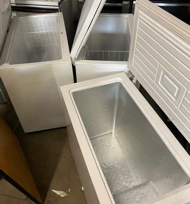 Several Chest Freezers, Midsize models