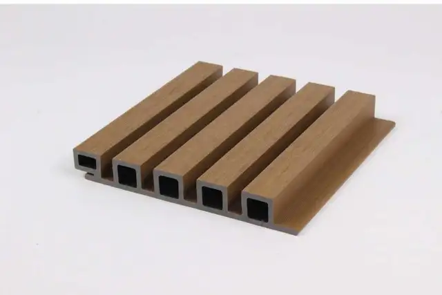 out door wpc wood composite fluted siding soffit available - Photo 3