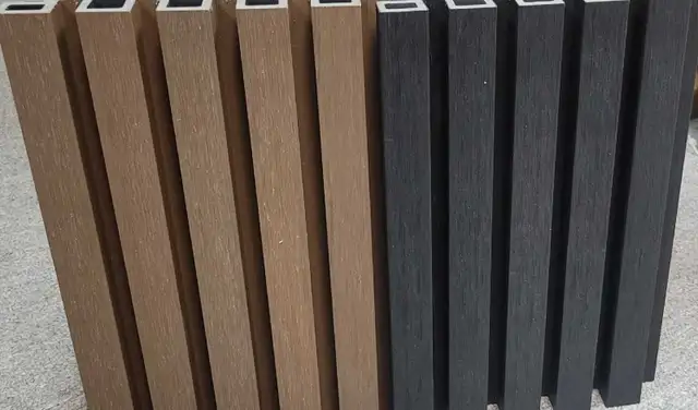 out door wpc wood composite fluted siding soffit available - Photo 10