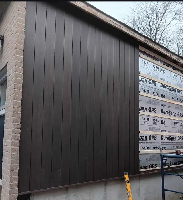 exterior wpc wood composite siding soffit available - Photo 7