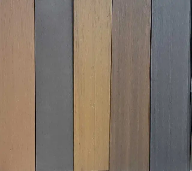 exterior wpc wood composite siding soffit available - Photo 9
