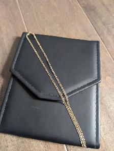Brand New 10K Yellow Gold 16" Necklace For Sale
