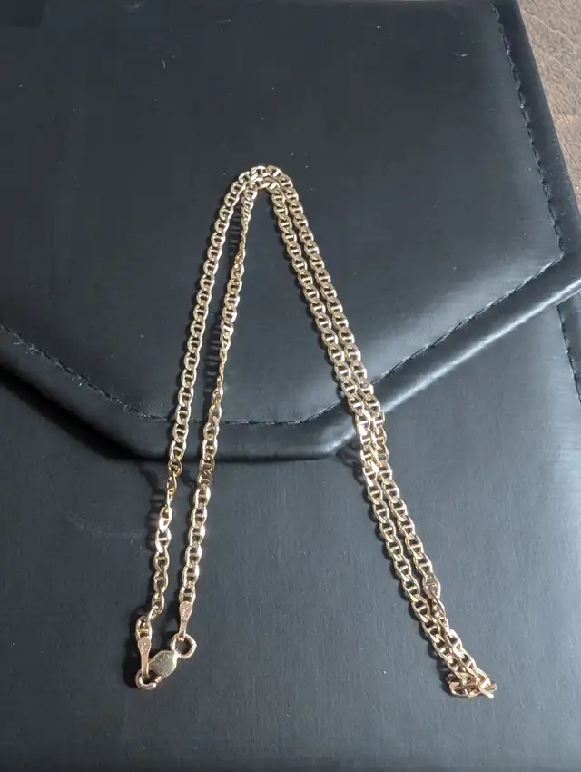 Brand New 10K Yellow Gold 16" Necklace For Sale - Photo 4