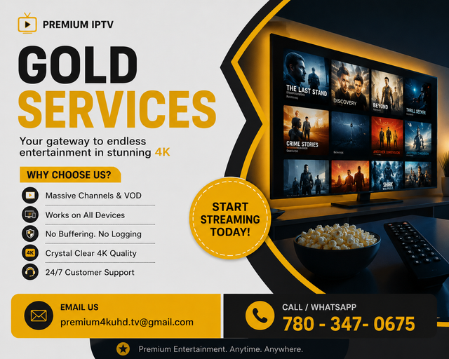 gold 4K i.p/t.v setup available