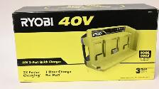 Ryobi 40V charger Quick chrger3 port Model OP47A Brand New