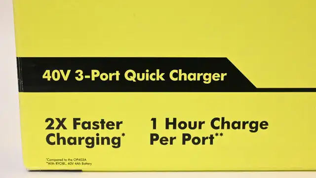 Ryobi 40V charger Quick chrger3 port Model OP47A Brand New - Photo 2