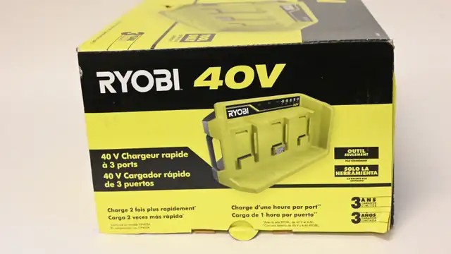 Ryobi 40V charger Quick chrger3 port Model OP47A Brand New - Photo 5
