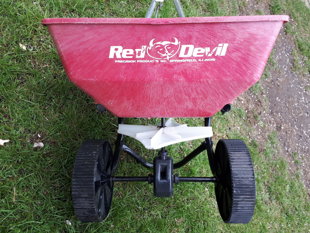 Seed/Fertilizer spreader.  Buy/Rent