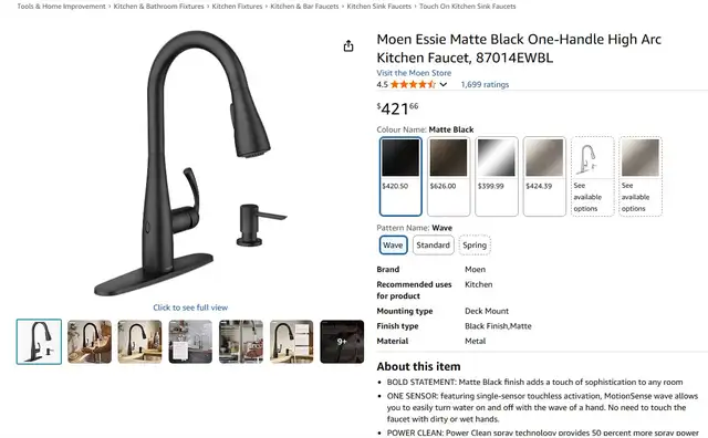Brand New, Sealed Moen Kitchen Faucet For Sale - Photo 7