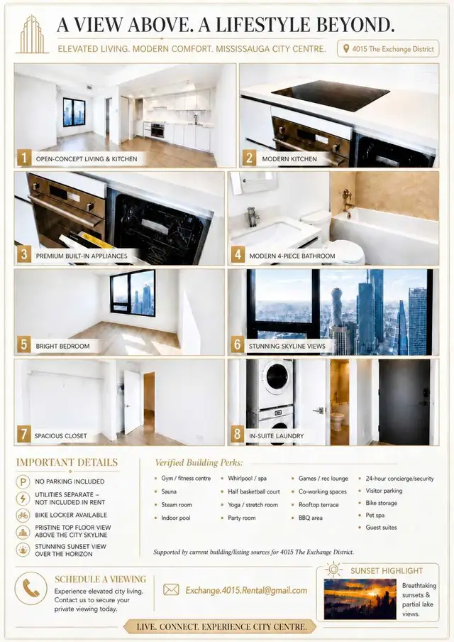 1 Bedroom Condo Apartment Mississauga - Photo 4
