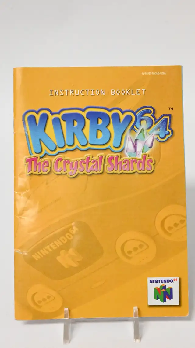 Nintendo 64 Kirby 64 the crystal shards Instruction booklet Only