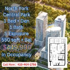Central Park 1 Plus Den Over $300K Huge Loss Assigment!