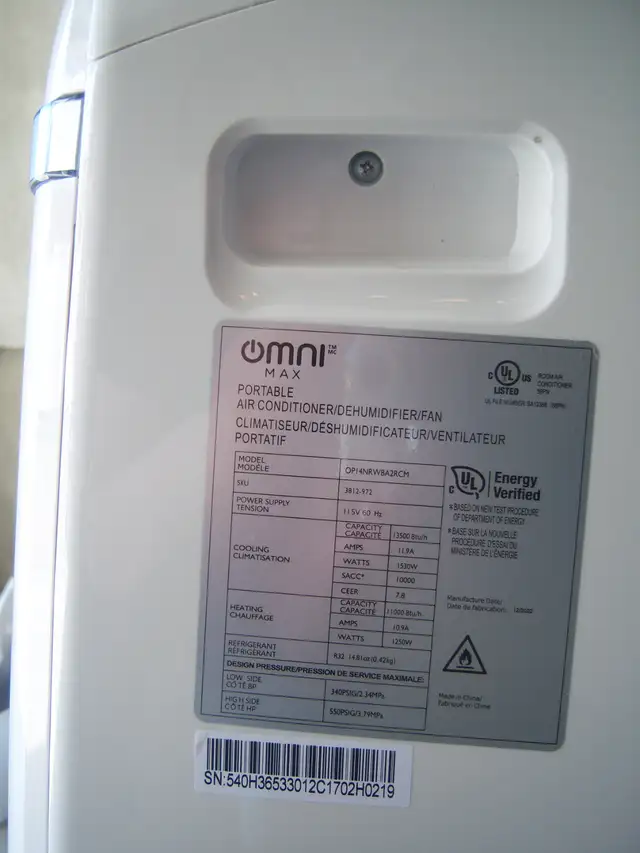 OMNI MAX 13500 PORTABLE A/C AND HEATER - Photo 3