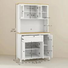 Brand New 71' 5-Door Kitchen Pantry Cabinet Special $459