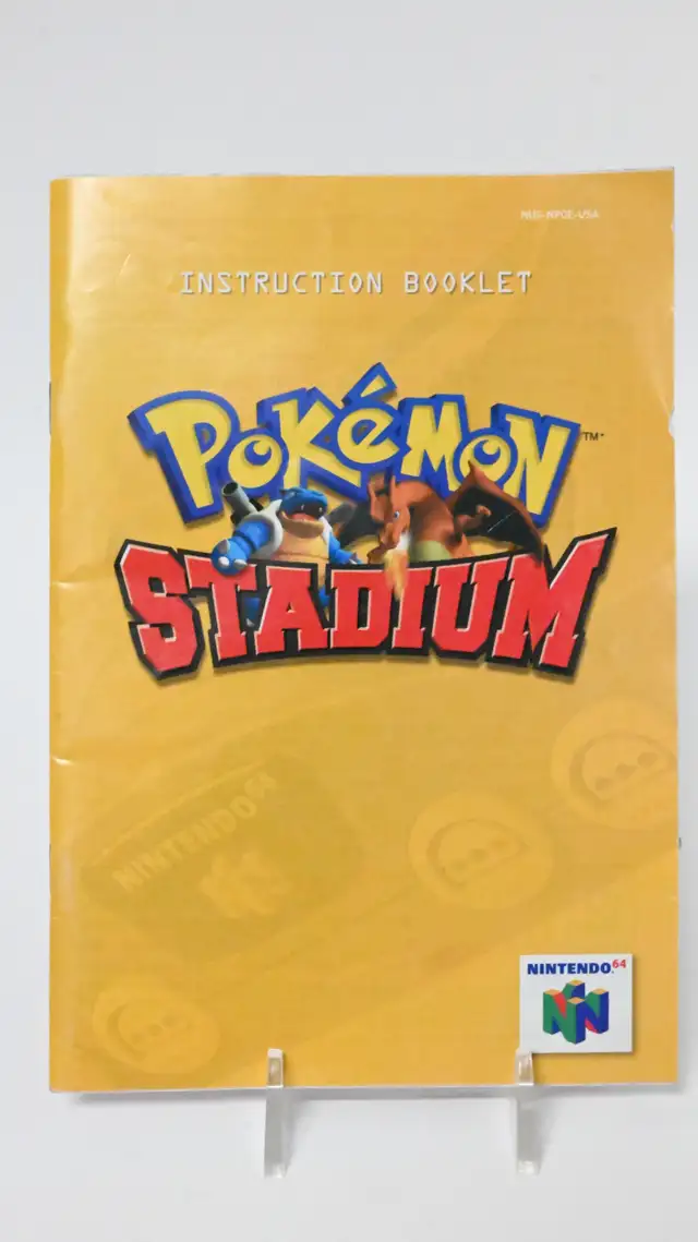 Nintendo 64 Pokemon Stadium Instruction booklet Only