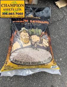 98 Bags of Brock Lesnar Smoker Pellets - Aspen/Birch Blend