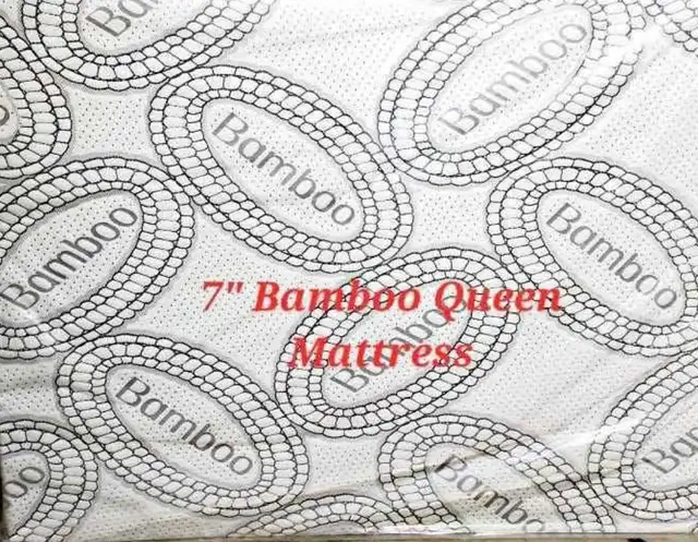7' Brand New Queen size Bamboo foam mattress