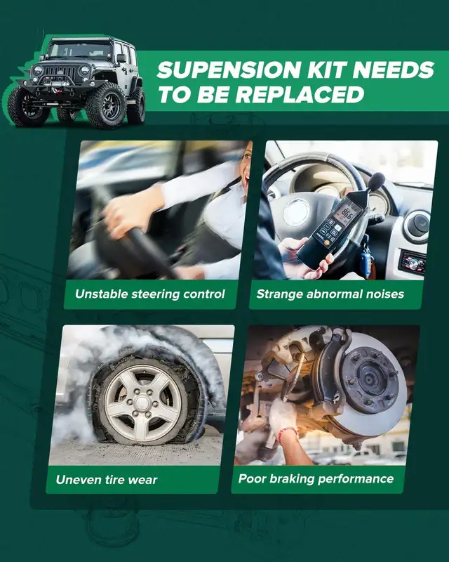 (NEW) Suspension Kit 13 Pcs Silverado Sierra H2 Suburban Yukon - Photo 8