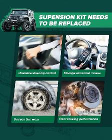 (NEW) Suspension Kit 13 Pcs Silverado Sierra H2 Suburban Yukon - Photo 8