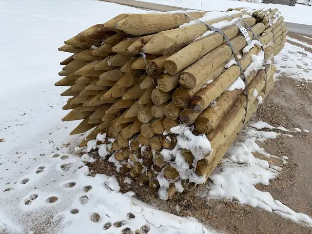 6' & 7’ x 3-4" Pressure treated fence posts - Photo 2