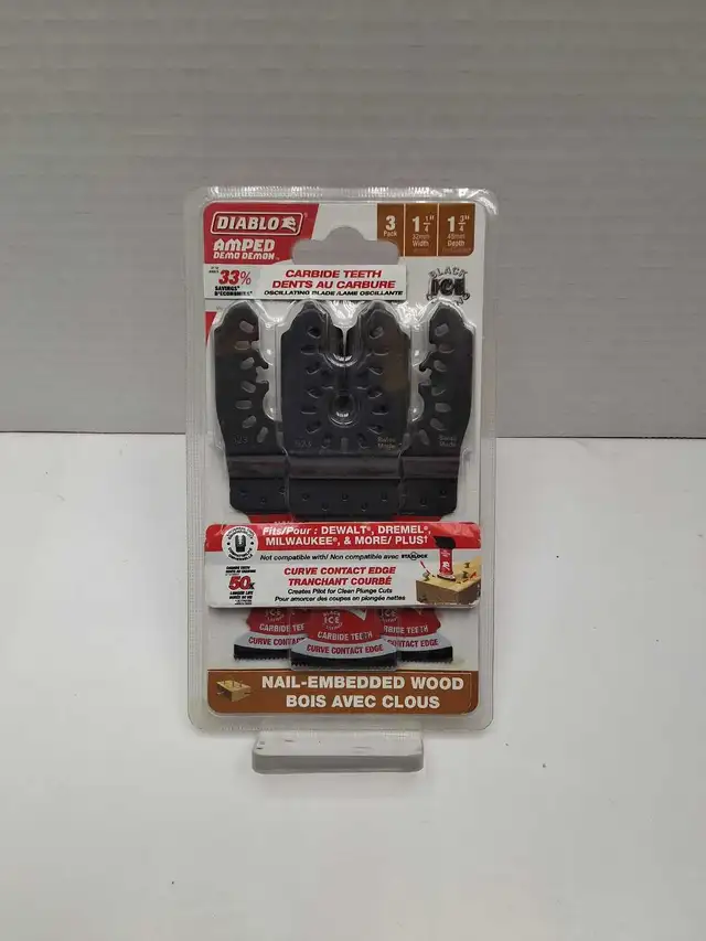 Diablo 3 pack Nail-embedded wood Oscillating blades NEW