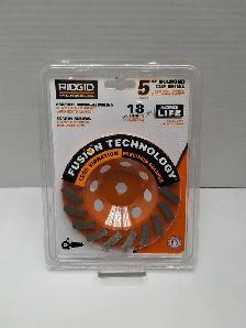 Ridgid 5' Diamond Cup Wheel Concrete Grinding NEW