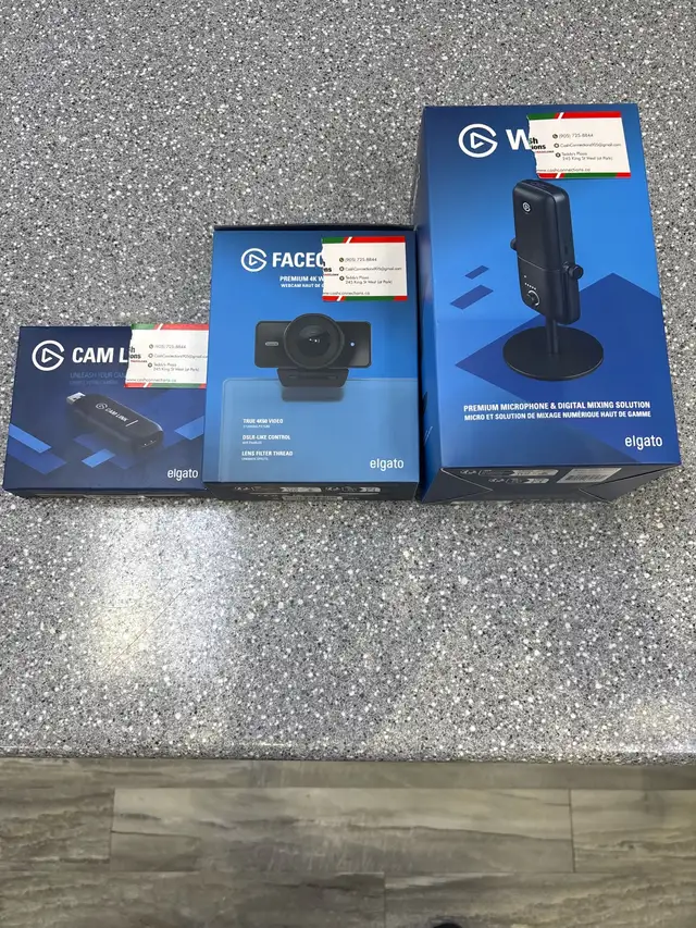 Elgato Microphone Facecam 4K Cam Link in Box