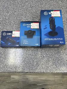 Elgato Microphone Facecam 4K Cam Link in Box