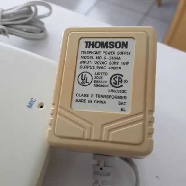 RÉPONDEUR TÉLÉPHONIQUE THOMPSON SES CONNECTEURS: $45.00 - Photo 2