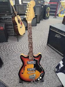 Saturn Hollow Body Sunburst Electric Guitar