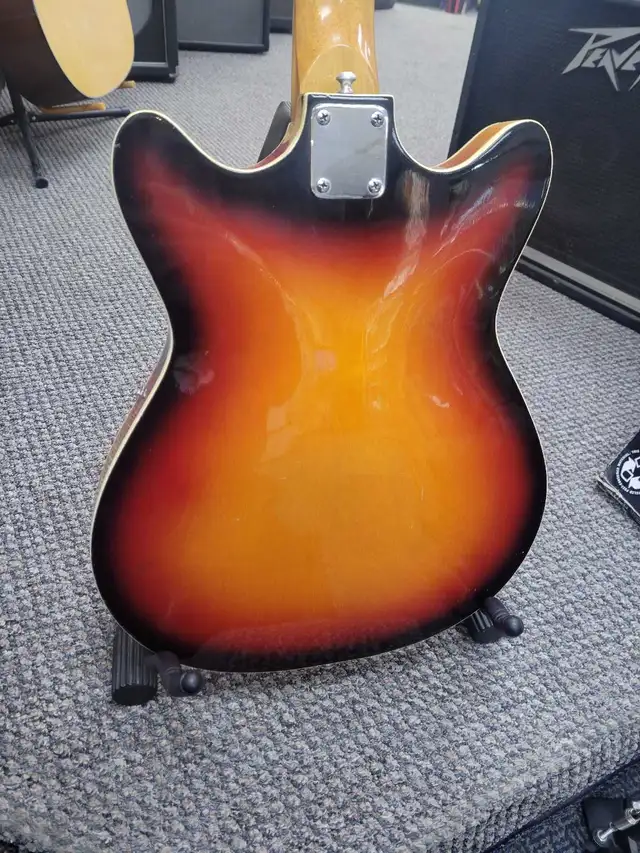 Saturn Hollow Body Sunburst Electric Guitar - Photo 5