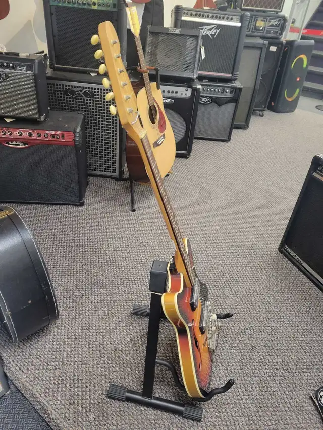 Saturn Hollow Body Sunburst Electric Guitar - Photo 7
