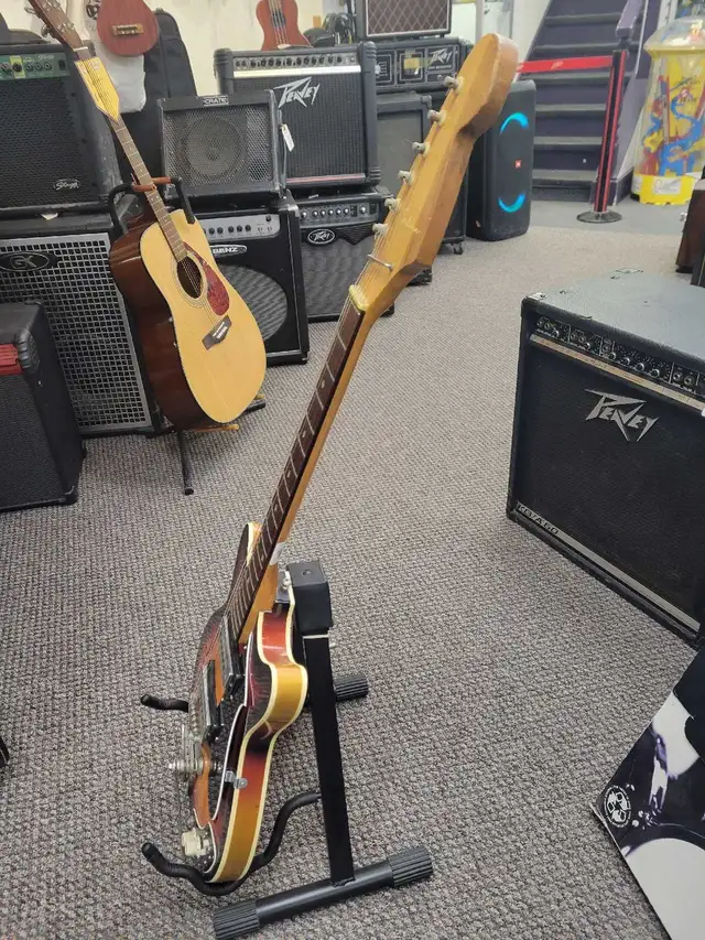 Saturn Hollow Body Sunburst Electric Guitar - Photo 8