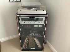 Samsun entertainment stereo with record player comes with 67 LPs